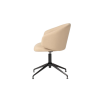 Picture of Office chair , adria, black metal, leather,beige, 62x55x74cm