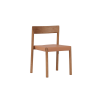 Picture of Dining chair, kyomi, wood structure, leather, natural, 51x47x75cm  