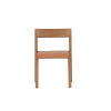 Picture of Dining chair, kyomi, wood structure, leather, natural, 51x47x75cm  
