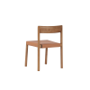 Picture of Dining chair, kyomi, wood structure, leather, natural, 51x47x75cm  