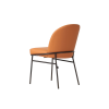 Picture of Chair, sophie, matt bronze metal, terra pu leather, 49x56x82cm