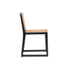 Picture of  chair, atelier, wood black matte, cream, 48x52x79cm