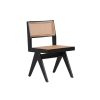 Picture of Chair,vintage, wood black matte, beige, 48x57x82.5cm