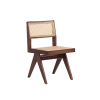 Picture of Dining chair, vintage, wood walnut, cream, 48x57x82.5cm