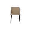 Picture of Chair, zarina, pu leather marron, metal bronze leg