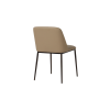 Picture of Chair, zarina, pu leather marron, metal bronze leg
