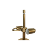 Fotografia e Abazhur dyshemeje Mushroom, celik me finiture brushed brass – 60×152.5 cm.