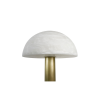 Picture of Floor lamp, mushroom, alabaster+steel finish, ab(s-013), d.50*h139cm, socket:e27*1