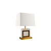 Picture of Table lamp, alabaster, steel,  (34*22)/(36*27)xh27cm