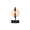 Picture of Table lamp, planet, alabaster+marblr+aluminium finish  ab-d(s-014d), light source:led 3000k 5w, size: 20*16*h28cm