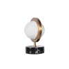 Picture of Table lamp, planet, alabaster+marblr+aluminium finish  ab-d(s-014d), light source:led 3000k 5w, size: 20*16*h28cm