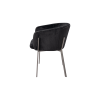 Picture of Chair with armrest, ozy, back and seat grey,  metal brass brushed legs, 61.5x62x77.5cm