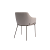 Picture of Chair with armrest, tom, leather pu, cream, leg brushed brass,61x63x79cm