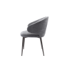 Picture of Chair with armrest,warren, fabric,grey, metal two tone grey legs, 61x57x81cm