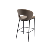 Picture of Stool, vento, leather pu, beige,black frame, 61x59x107cm