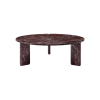 Picture of Big top coffee table, corolla, marble,red, dia.100x35cm
