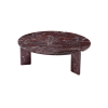 Picture of Big top coffee table, corolla, marble,red, dia.100x35cm