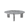 Picture of Big top coffee table, corolla,  marble, white,dia.100x35cm