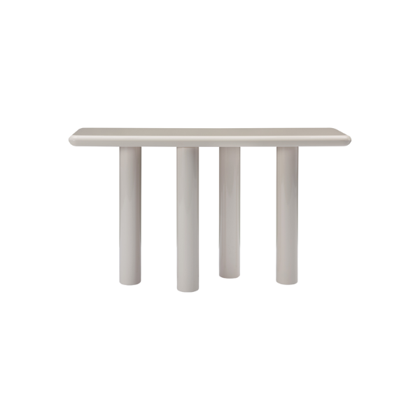 Picture of Console, filo, metal legs, creamy glossy paint, 140x40x80cm