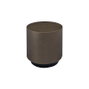 Picture of Coffee table, parasol, steel brushed brass, bottom matt black, dia.45x48 cm