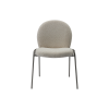 Picture of Chair, kler, boucle, cream, frame grey, 59x57x84cm