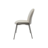 Picture of Chair, kler, boucle, cream, frame grey, 59x57x84cm