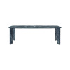 Picture of Dining table, dua, top and legs marble green ,frame metal grey , 240x110x76cm