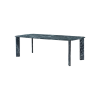 Picture of Dining table, dua, top and legs marble green ,frame metal grey , 240x110x76cm