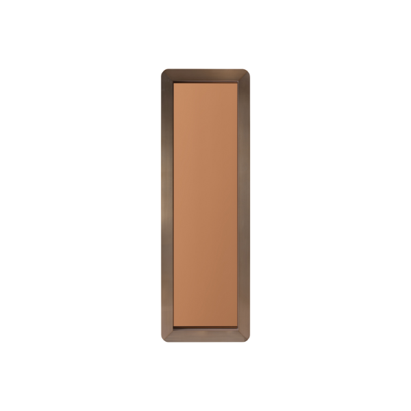 Picture of Floor towny mirror, obel, steel brushed brass, 210x68x7.5 cm
