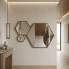 Picture of Wall mirror, infinity, steel, 99x65x4 cm