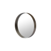 Picture of Wall clear mirror, mia, steel brushed brass, dia.60x8 cm