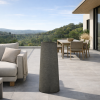 Picture of Vase, asym, with 2nd bottom, sand surface, machiato, dia.50x100cm