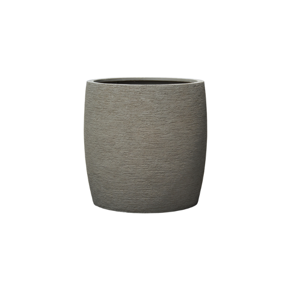 Picture of Vase, barrel, sand surface, machiato, dia.34x34cm