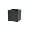 Picture of Vase, cube, concrete surface, charcoal, dia.50x50x50cm
