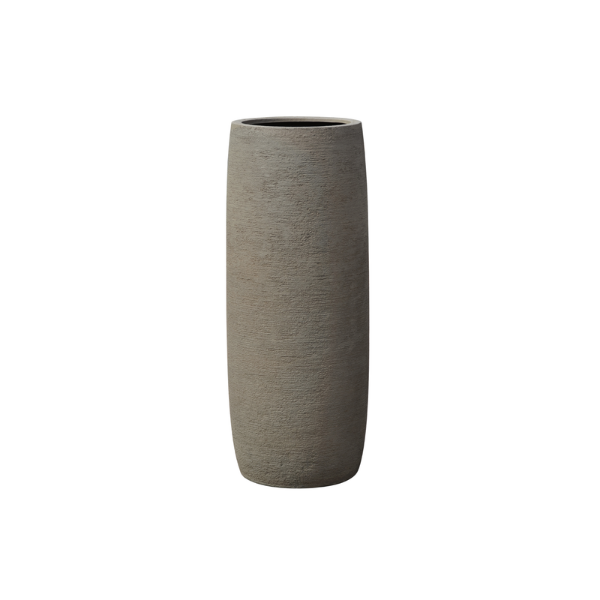 Picture of Vase, long barrel, with 2nd bottom, sand surface, machiato, dia.45x112cm