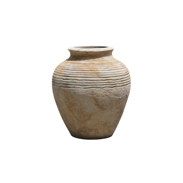 Picture of Vase, horizontal, ceramic, terra antico, d.50x58cm