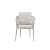 Picture of Chair with armrestm amaya alu, sand, 55x65x80cm 