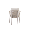 Picture of Chair with armrestm amaya alu, sand, 55x65x80cm 