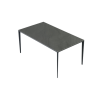 Picture of Dining table, pixel, aluminium, anthracite, ceramic table top, dark grey, 90x160x73cm