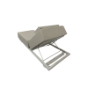 Picture of Sunlounger, isla, aluminium, grey, 75x210x35cm
