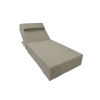 Picture of Sunlounger, isla, aluminium, grey, 75x210x35cm