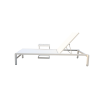Picture of Sunlounger, borea, aluminium white, ice, 195x78x33cm