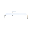 Picture of Sunlounger, borea, aluminium, white, 195x78x33cm