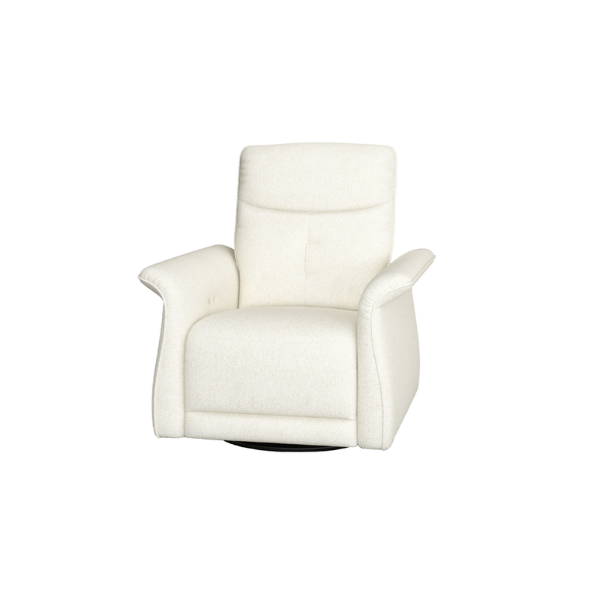Picture of Swivel armchair, noan, fabric, white, 86x92x99cm 