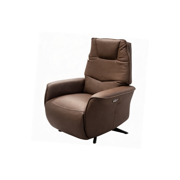 Picture of Armchair, nio, leather, brown, 78x86-171x107cm 