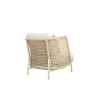 Picture of Lounge chair, lima, aluminium, white, cushion white, natural rope, 80x89x75cm
