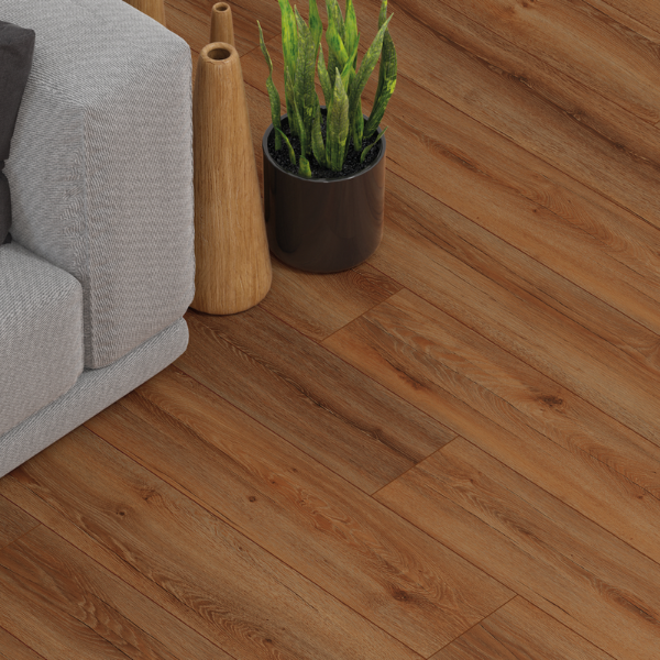 Picture of Laminate, prestij mese, oak medium brown 1200x192.5x8mm, modern ac4 uc32