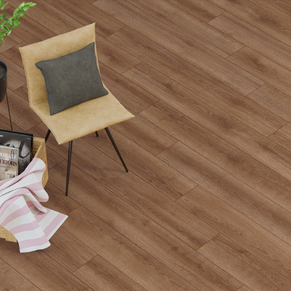 Picture of Laminate, albero mese, oak dark-brown, 1380x190x10mm, easy platinium ac4 uc32
