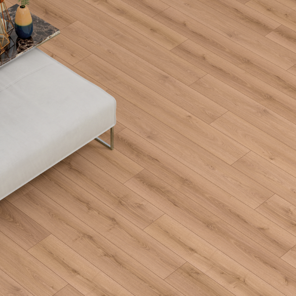 Picture of Laminate,natural mese, oak medium brown, 1380x190x12mm serenza ac5 uc32