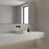 Picture of Shui comfort round basin, ceramic, countertop, linen, matte, 40 cm